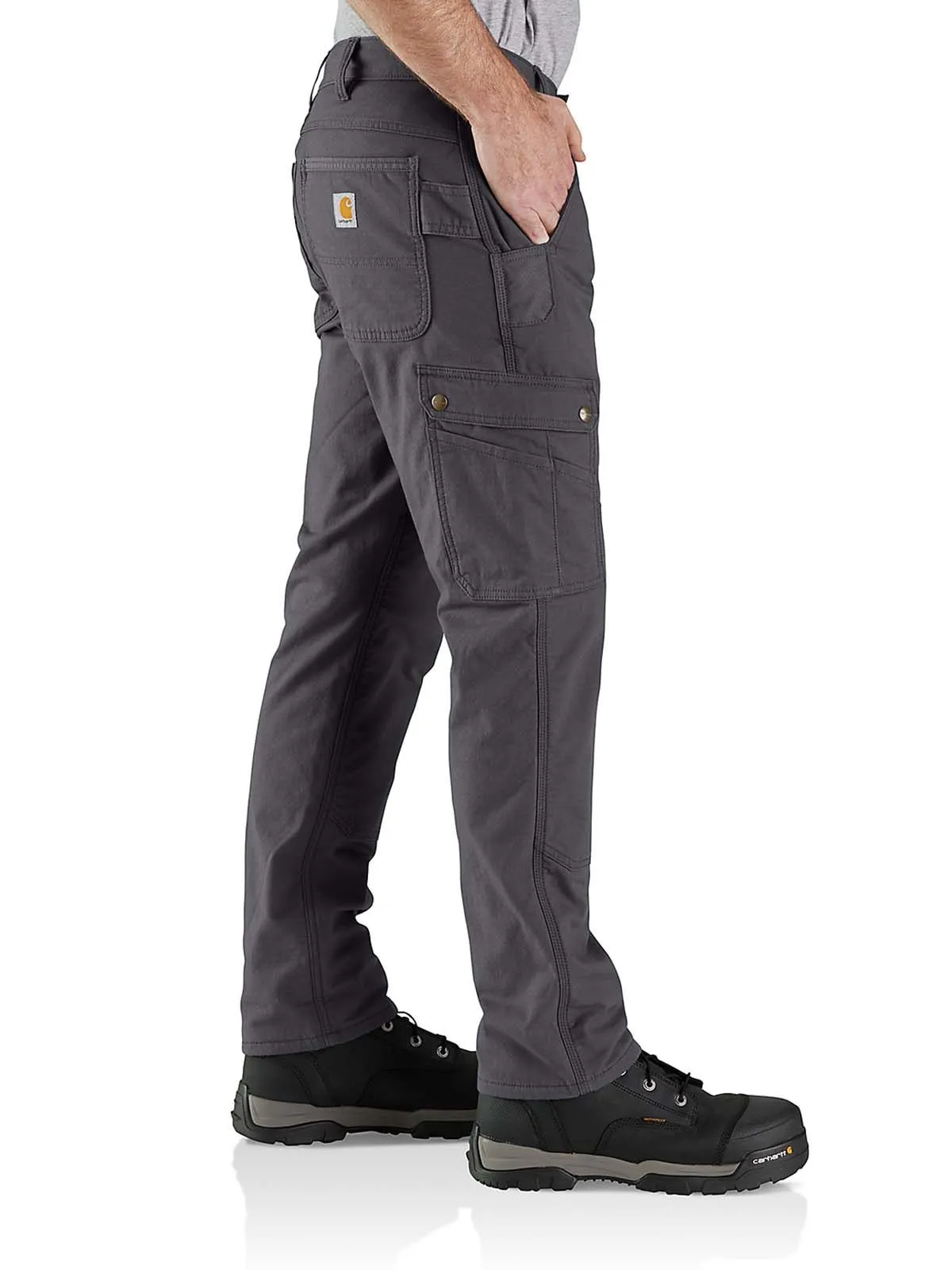 105491&#x20;Work&#x20;Trousers&#x20;Cargo&#x20;Ripstop&#x20;Fleece&#x20;Lined&#x20;Carhartt&#x20;-&#x20;Shadow&#x20;-&#x20;W32&#x2F;L32