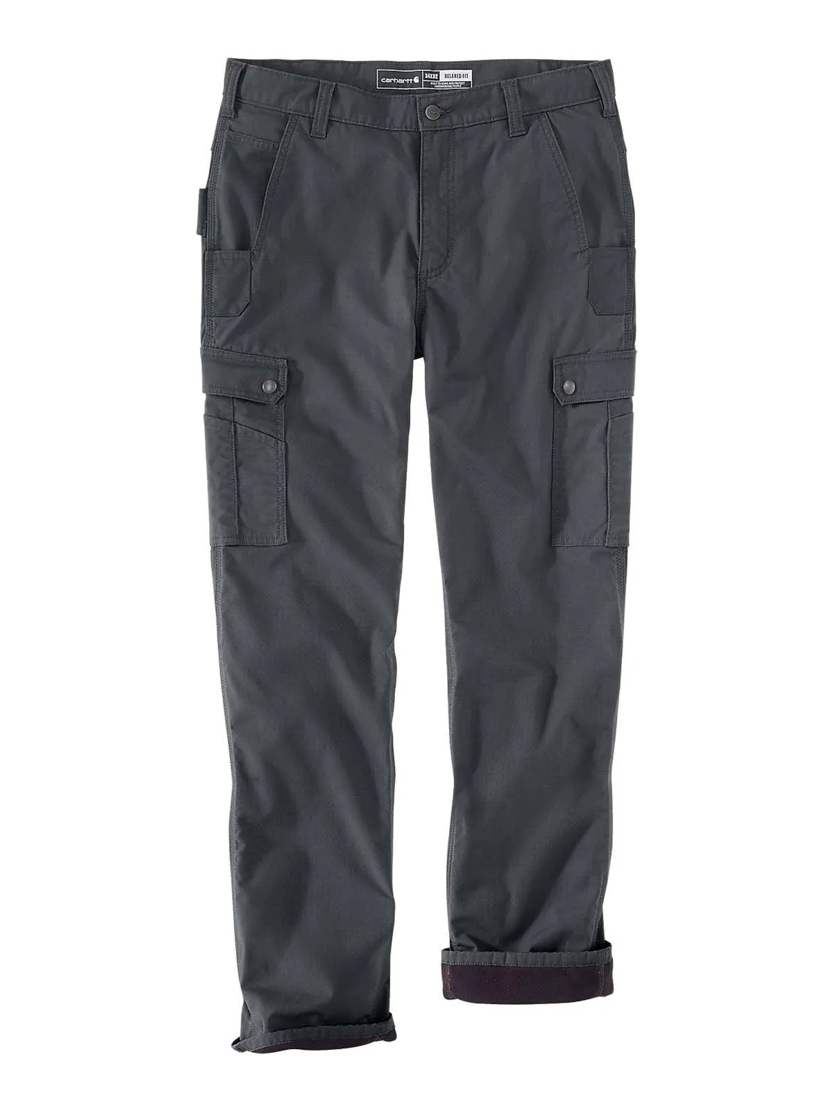 105491&#x20;Work&#x20;Trousers&#x20;Cargo&#x20;Ripstop&#x20;Fleece&#x20;Lined&#x20;Carhartt&#x20;-&#x20;Shadow&#x20;-&#x20;W32&#x2F;L32