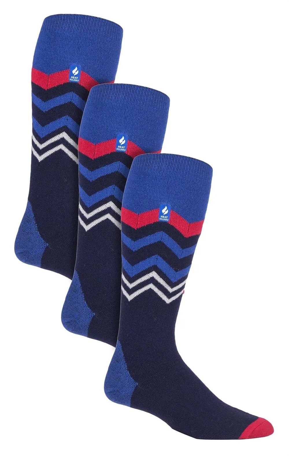 3 PACK MENS HEAT HOLDERS ULTRA LITE SKI SOCKS