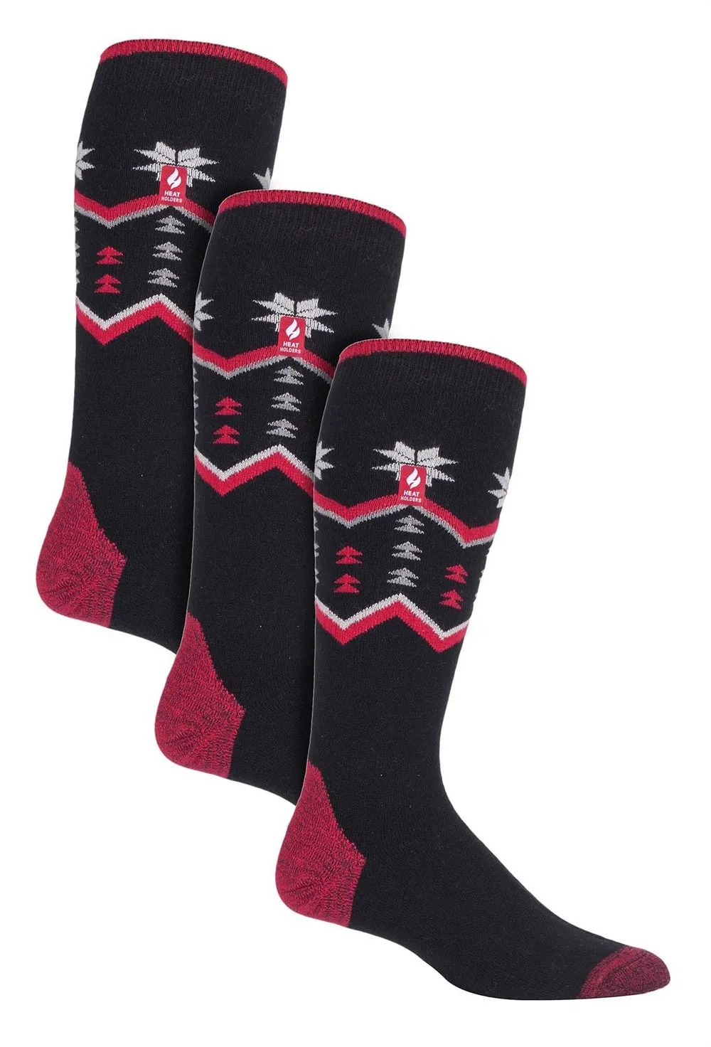 3 PACK MENS HEAT HOLDERS ULTRA LITE SKI SOCKS
