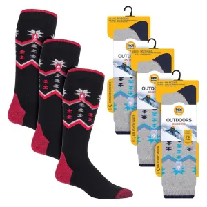 3 PACK MENS HEAT HOLDERS ULTRA LITE SKI SOCKS