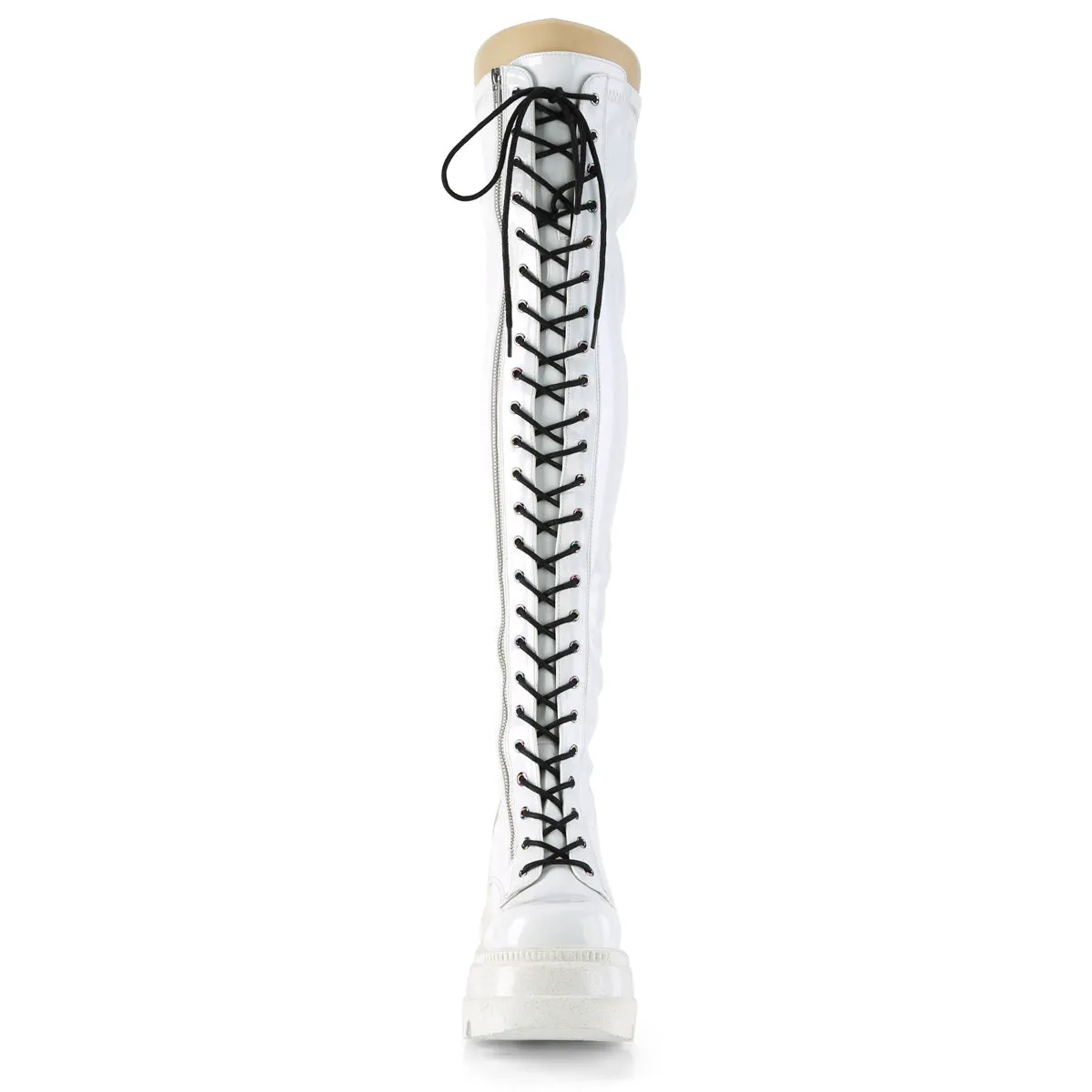 4 Inch Wedge Platform SHAKER-374 White