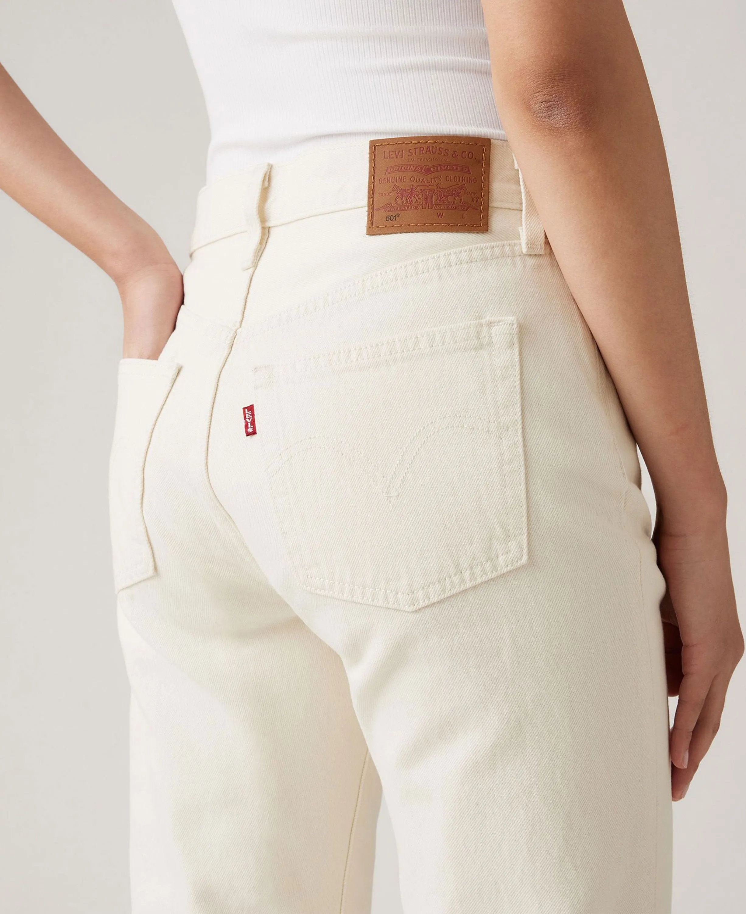501® Crop - Ecru Booper No Damage Whites