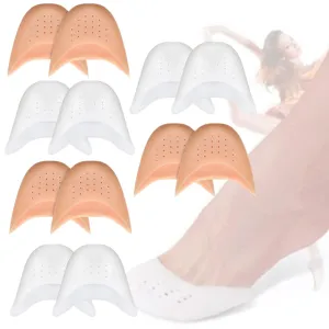 6 Pairs Silicone Gel Toe Protectors Ballet Silicone Toe Pads Ballet Pointe Pads High Heels Toe Cap Tip Protector with Breathable Holes