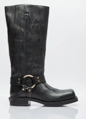 Acne Studios Buckle Leather High Boots