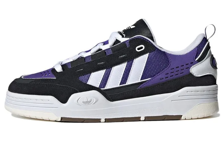 Adidas Originals Adi2000 Skateboarding Unisex Sneakers, Black/White/Purple