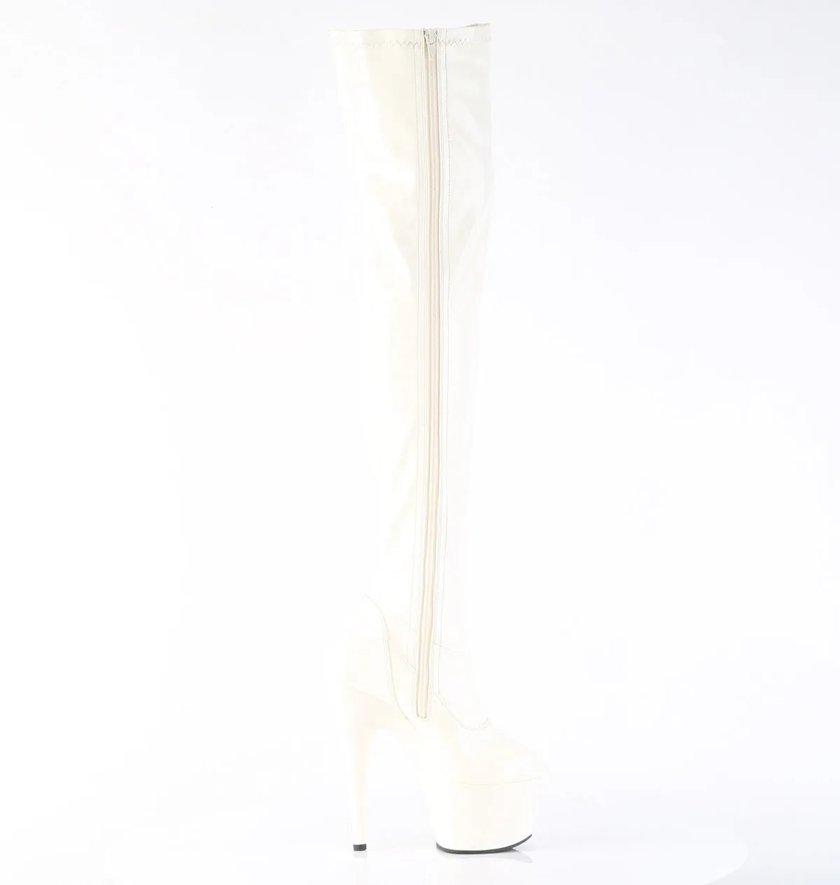 Adore-3000 Thigh High Platform Boots Off-White