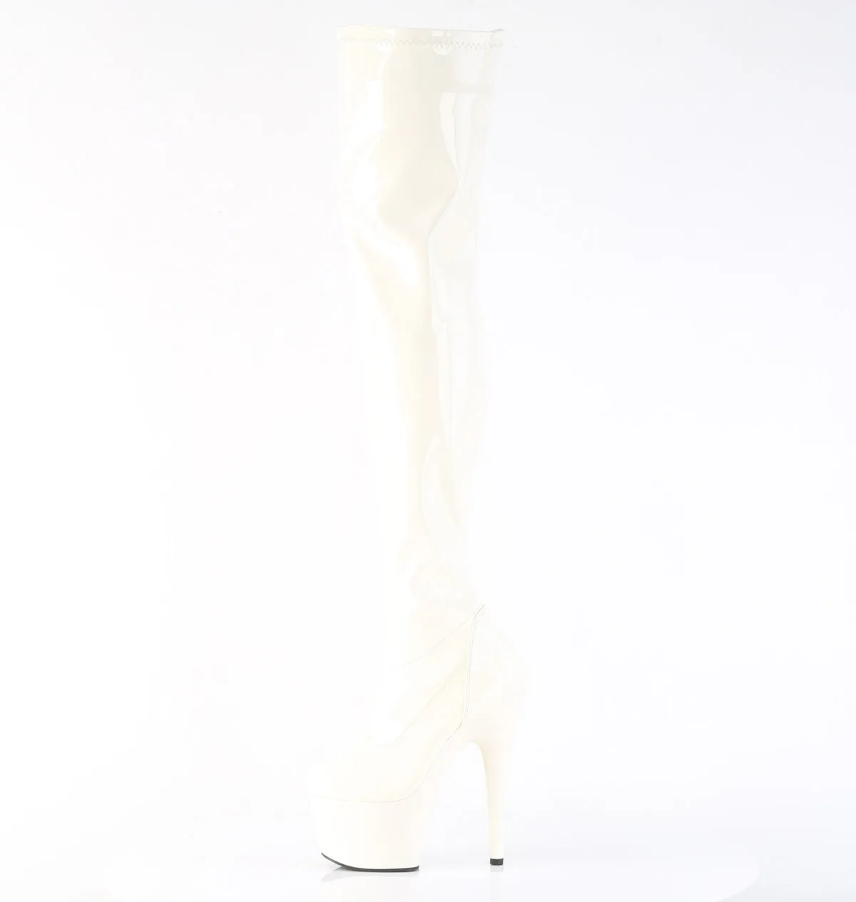Adore-3000 Thigh High Platform Boots Off-White