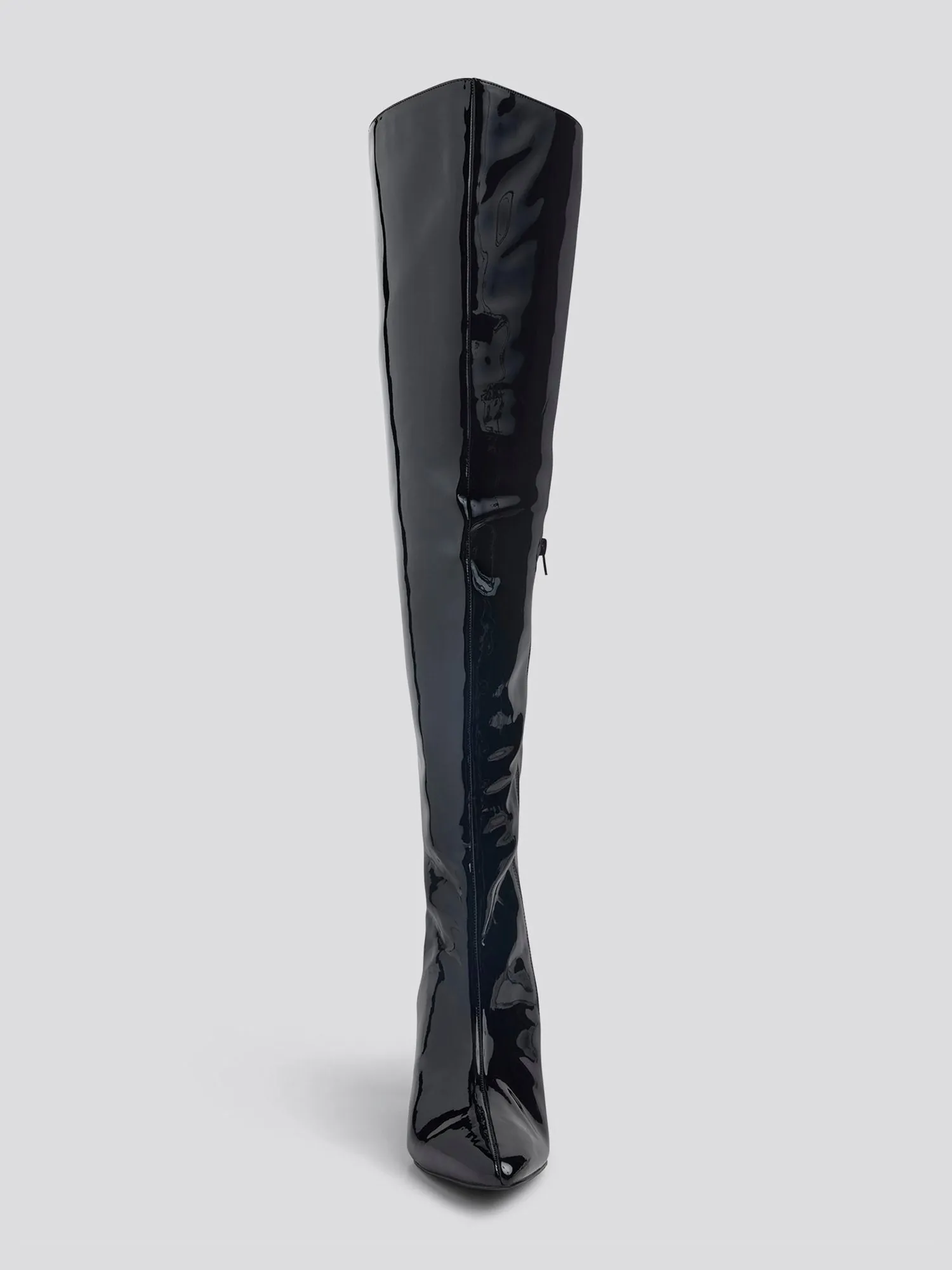 Alfinil Patent Leather Thigh-High Boots