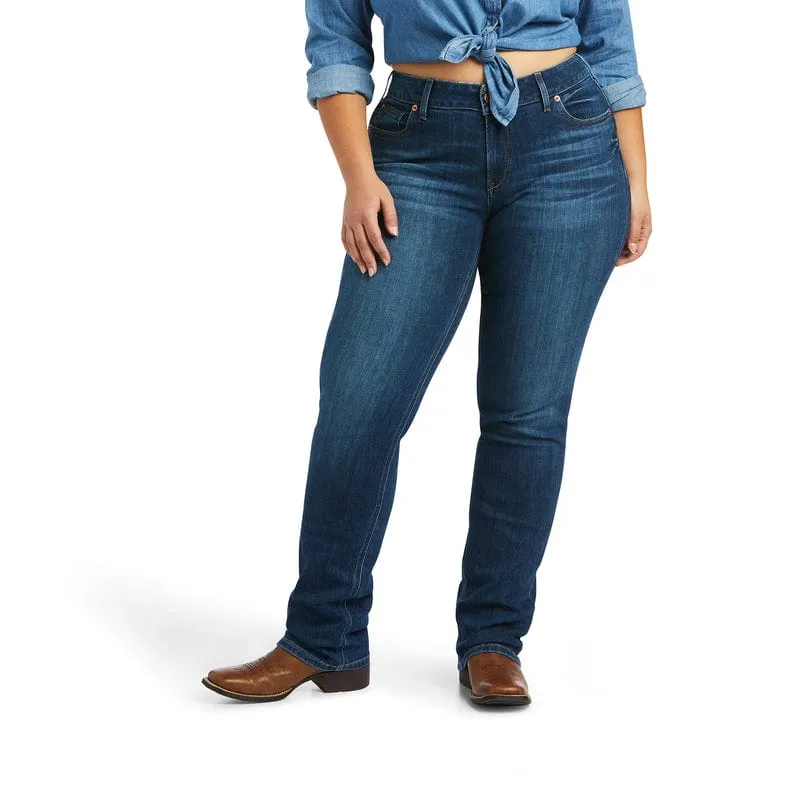 Ariat Women's REAL Candice Mid Rise Straight Leg Jeans 10039608