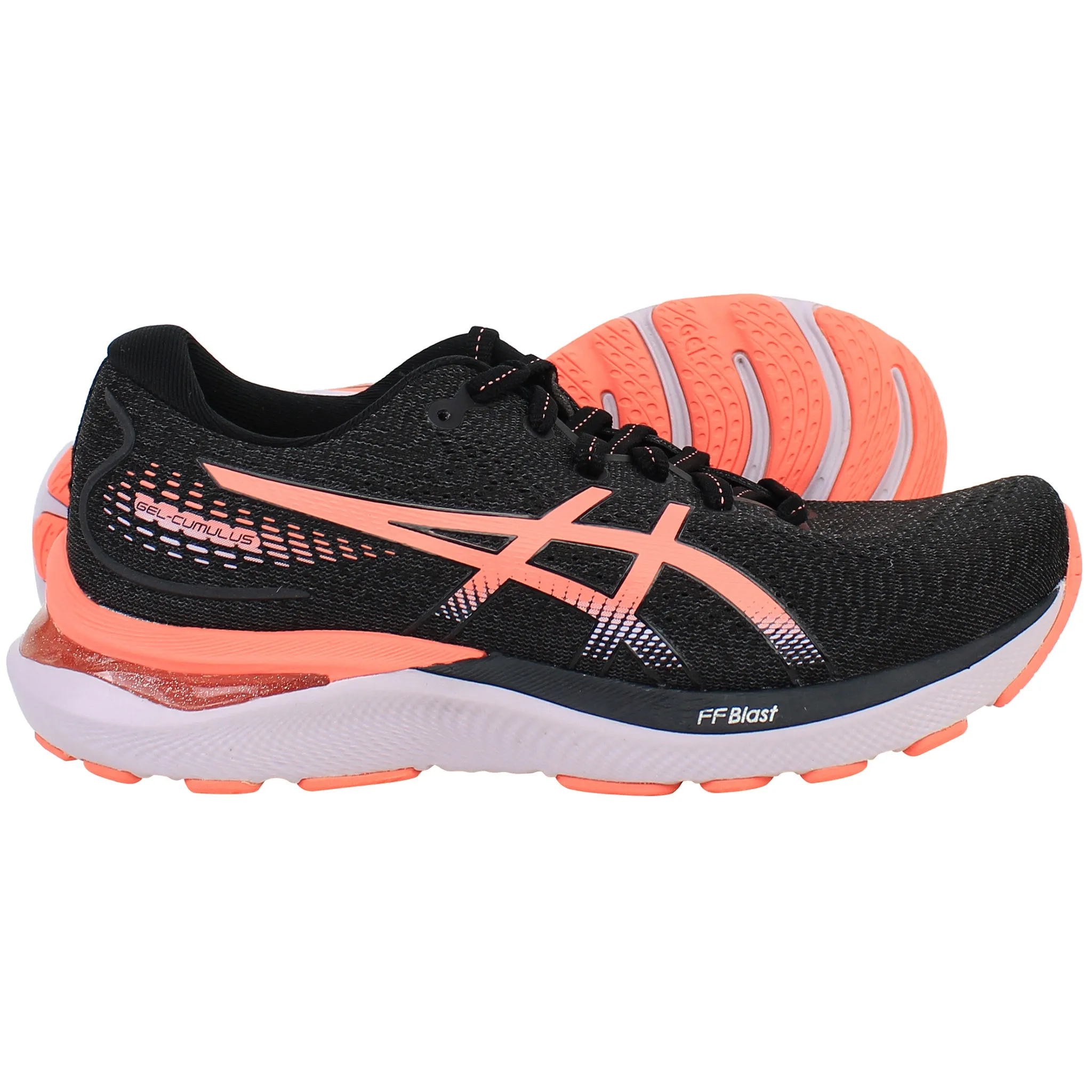 Asics Gel-Cumulus 24 Womens Black Running Shoes