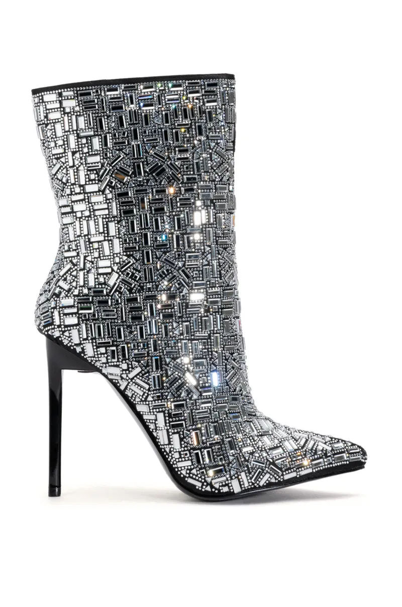 AZALEA WANG LIVELY SILVER BOOTIE