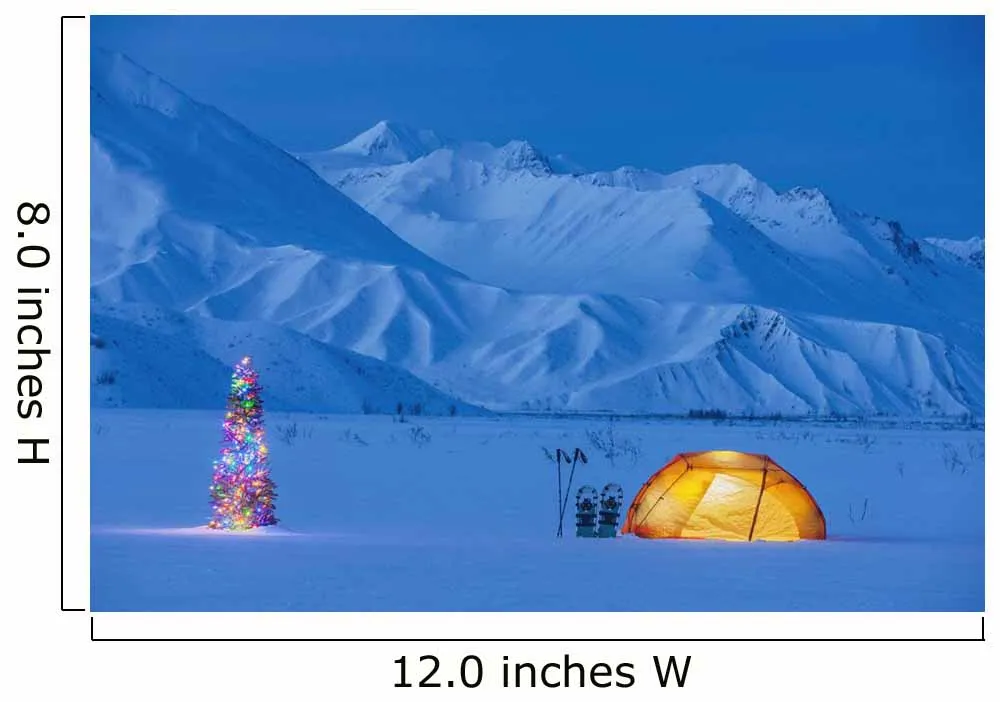 Backpacking Tent Lit up Wall Decal