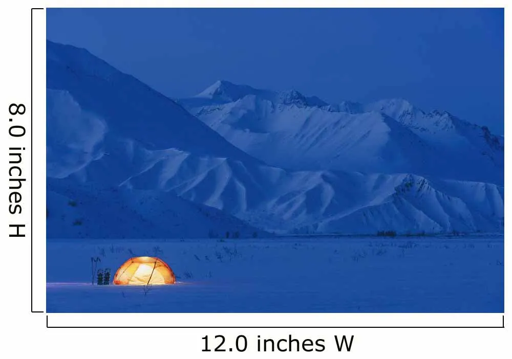 Backpacking Tent Lit up Wall Mural