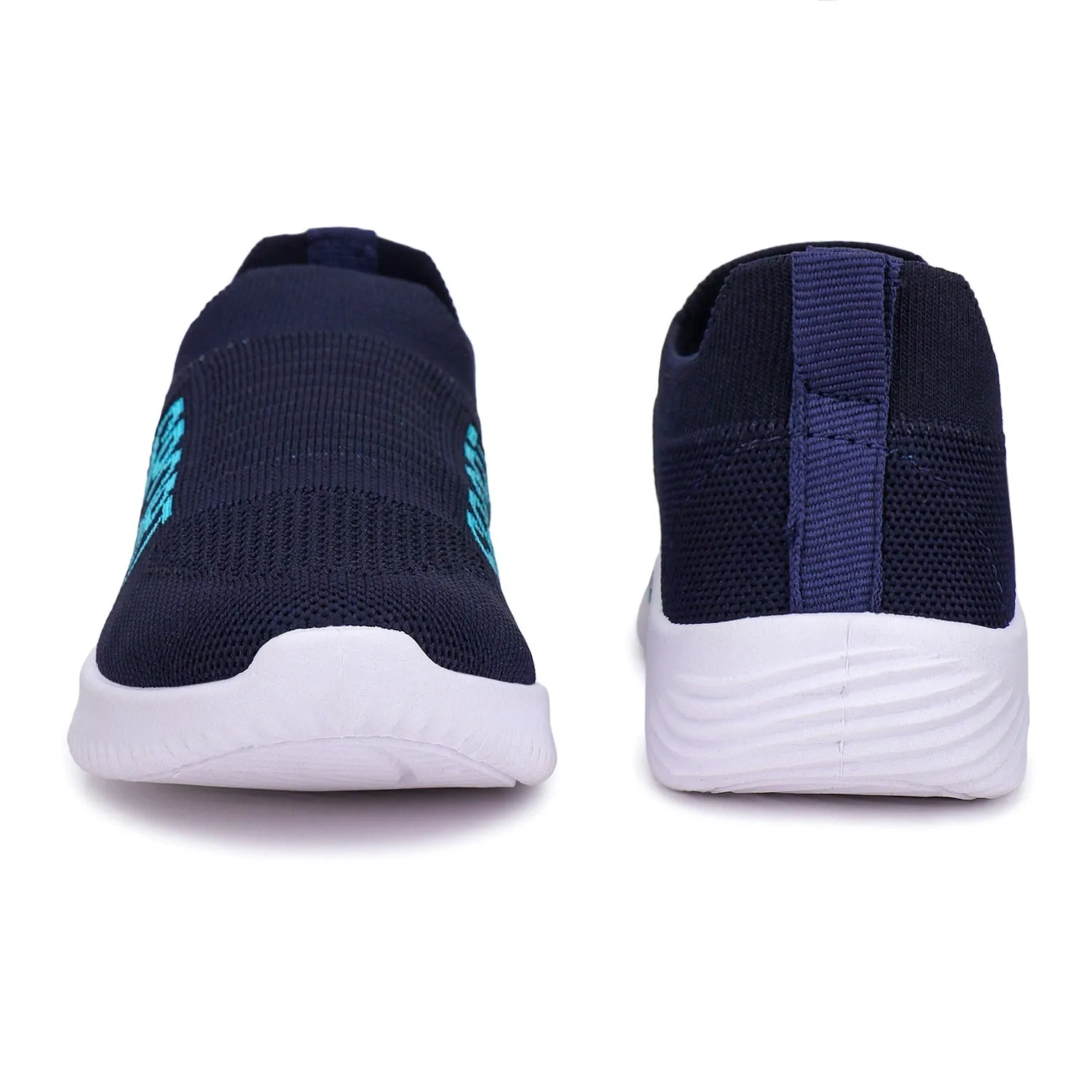 Bersache Lightweight Sports Running Walking Gym sneakers Trekking Hiking Lace up Shoes With High Quality Sole For Women - 7074 (Blue)