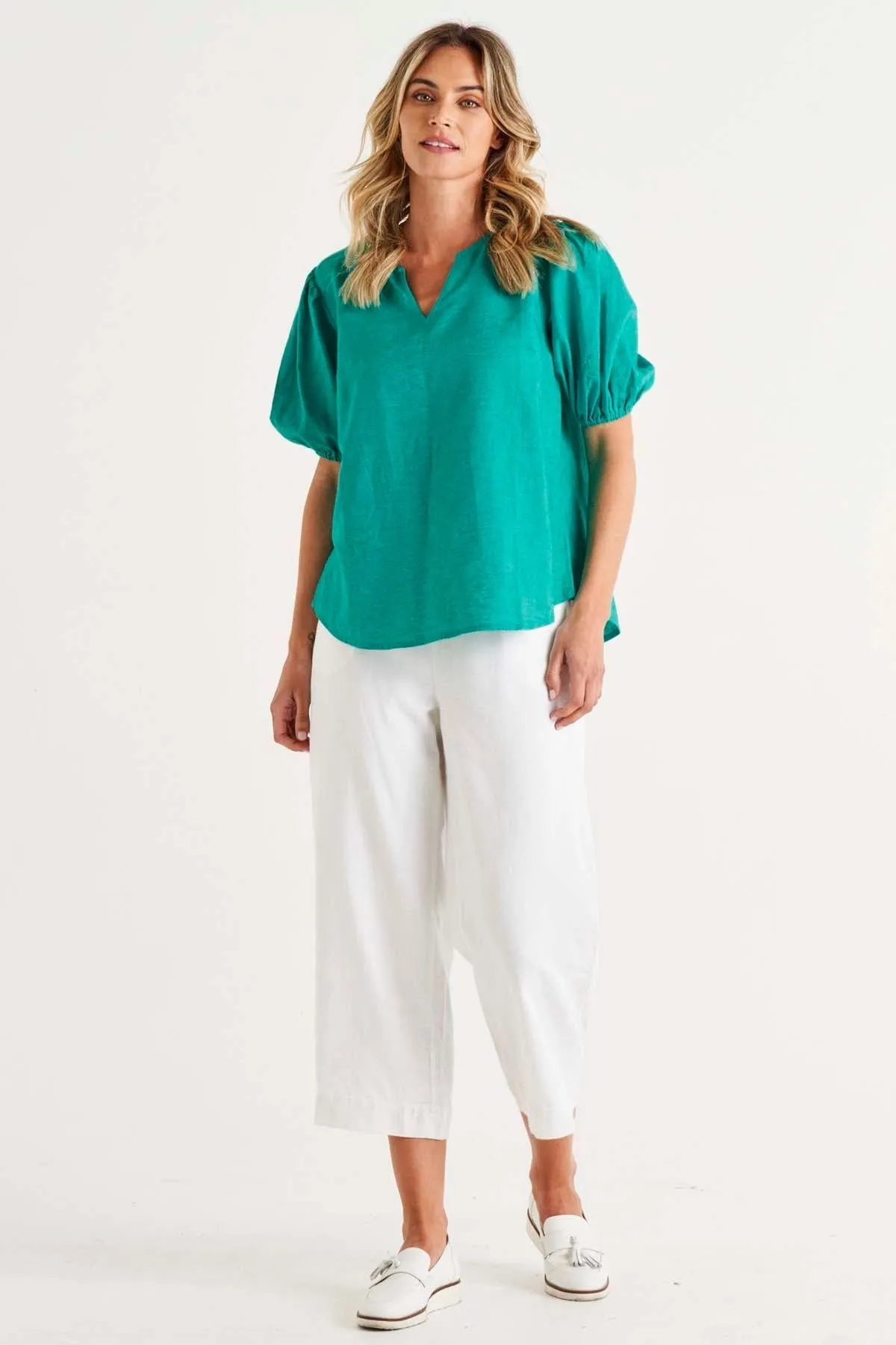 Betty Basics Alba Blouse in Teal