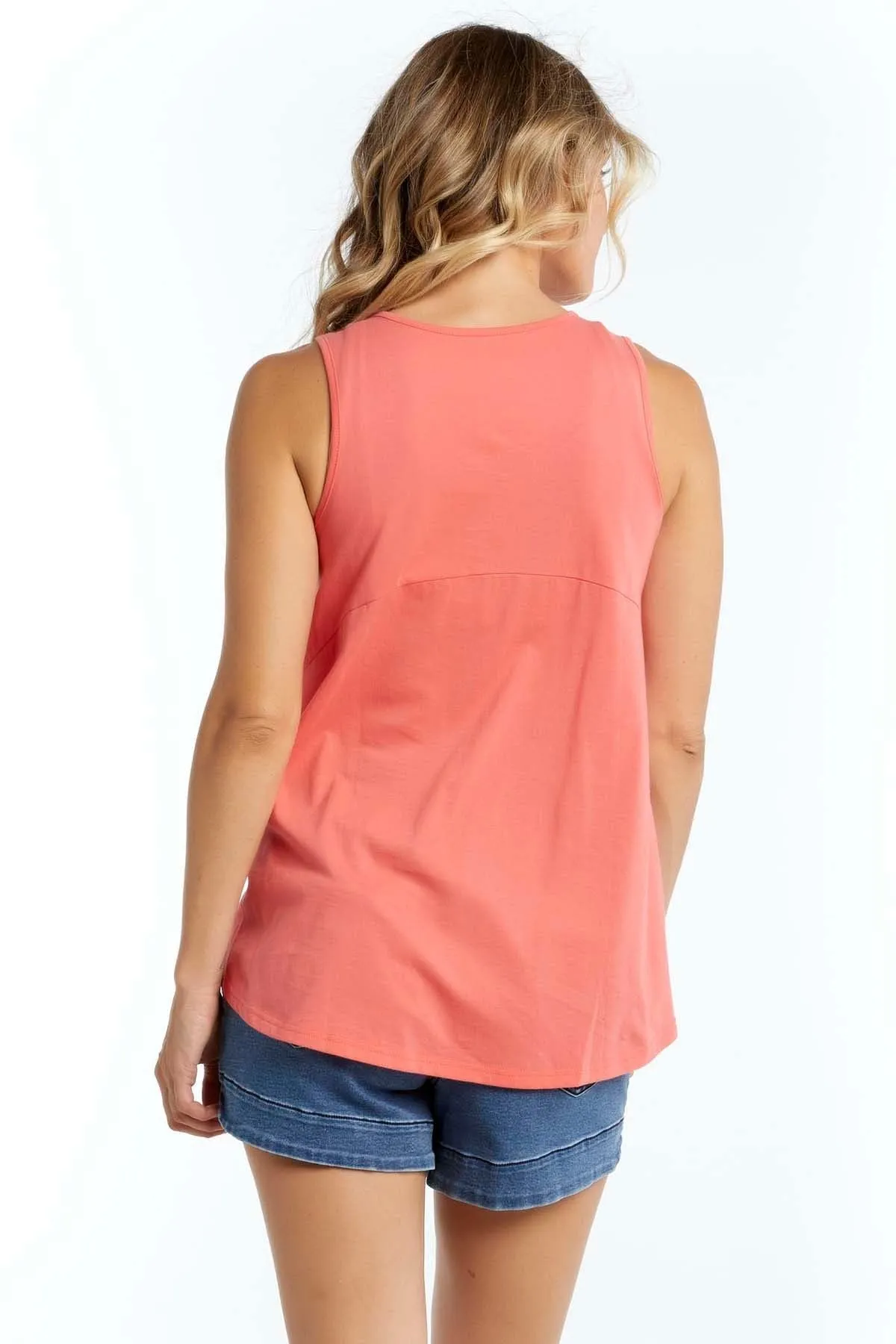 Betty Basics Zoe Tank in Strawberry