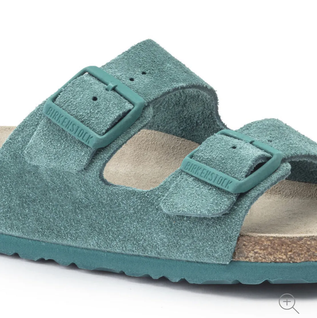 Birkenstock Arizona Dark Teal Suede Leather Soft Footbed Made In Germany