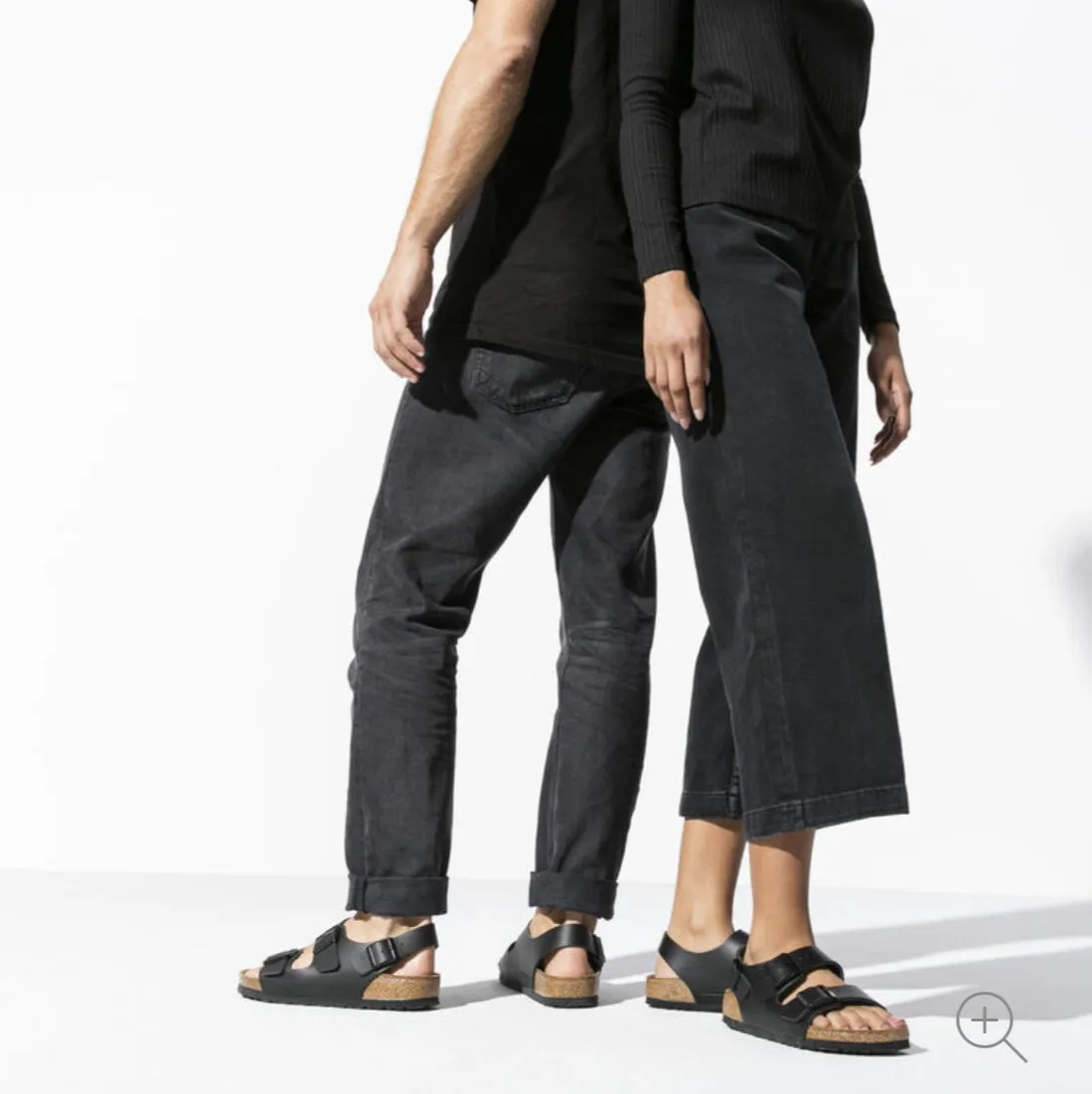 Birkenstock Milano Black Smooth Leather Made In Germany