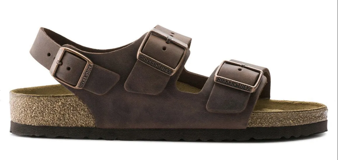 Birkenstock Milano Habana Oiled Leather Made In Germany
