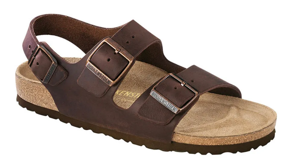 Birkenstock Milano Habana Oiled Leather Made In Germany