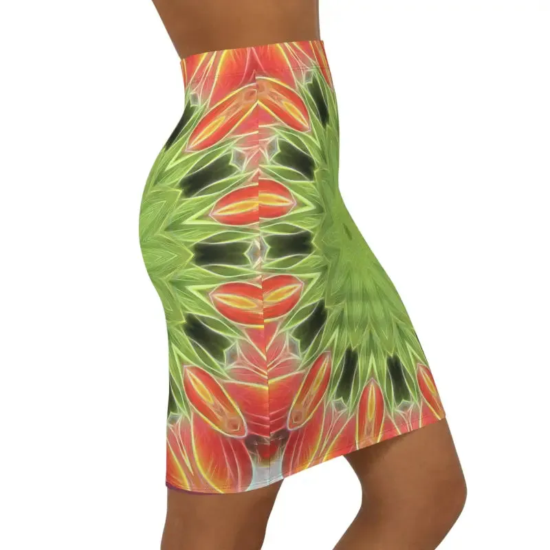 Bold Elegance Abstract Pattern Mini Skirt