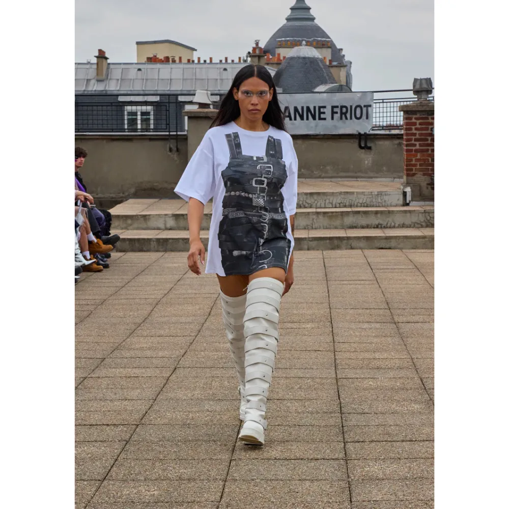 both X Jeanne Friot GAO PLATFORM THIGH HIGH BOOTS-WHITE
