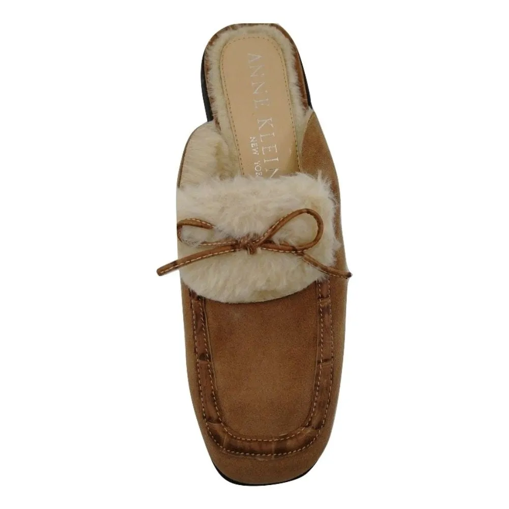 Campbell Beige Suede Anne Klein Clogs