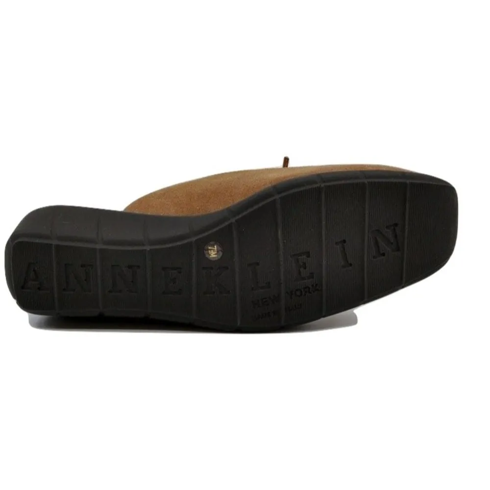 Campbell Beige Suede Anne Klein Clogs