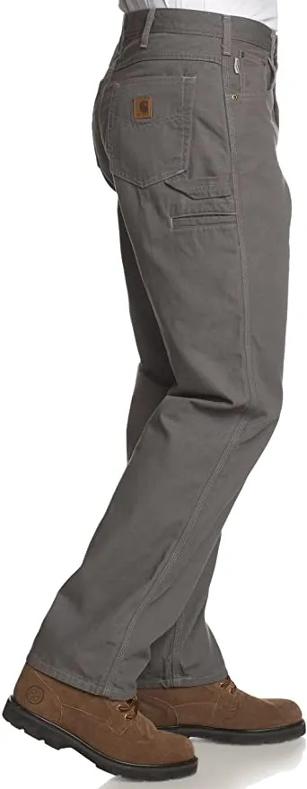 Carhartt Men's Loose Fit Five Pocket Canvas Carpenter Pant B159, Charcoal, 30W X 32L
