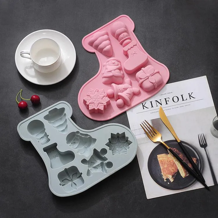 Christmas Characters Silicone Boots Mould
