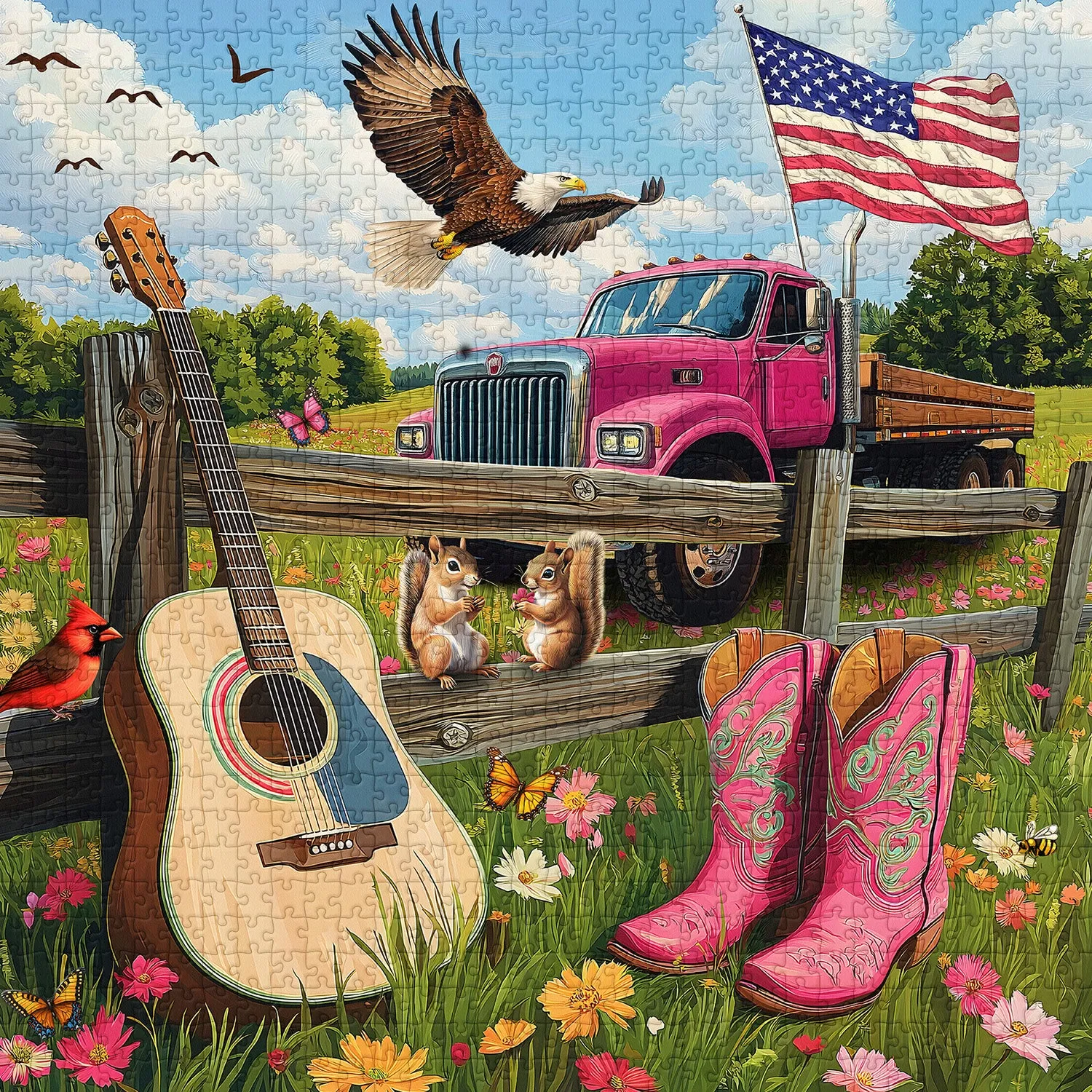 Country Melody Jigsaw Puzzle 1000 Pieces