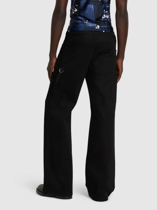 Courreges   Sailor cotton denim jeans 