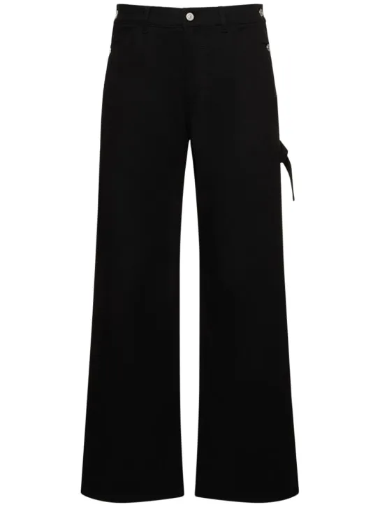 Courreges   Sailor cotton denim jeans 