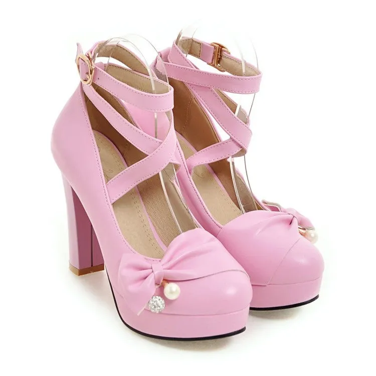 Cute bow shoes KF90075