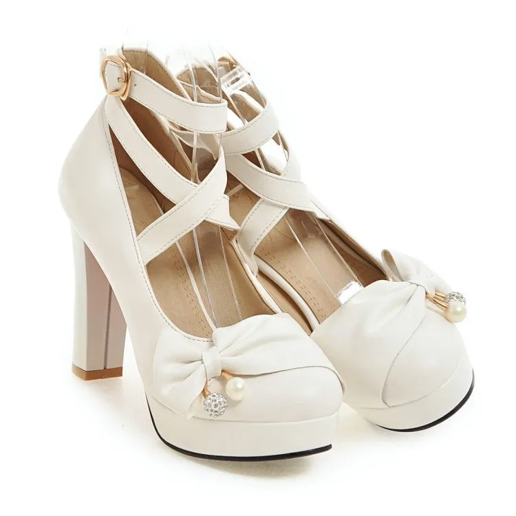 Cute bow shoes KF90075