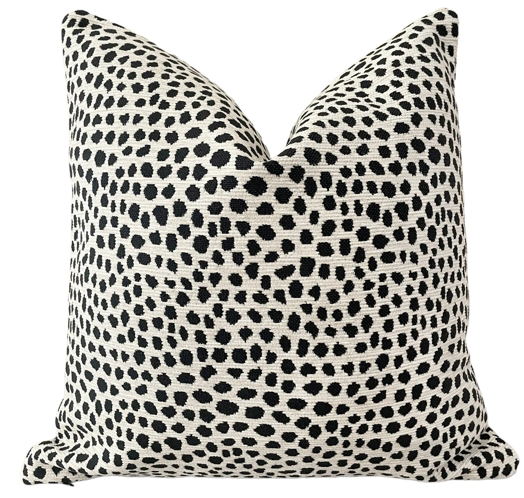 Dalmatian Spots Outdoor Pillow Cover / Dotted Outdoor Pillow cover / Black White Patio Pillow / Porch Pillow Cover / Outdoor 12x18 18x18 20x20