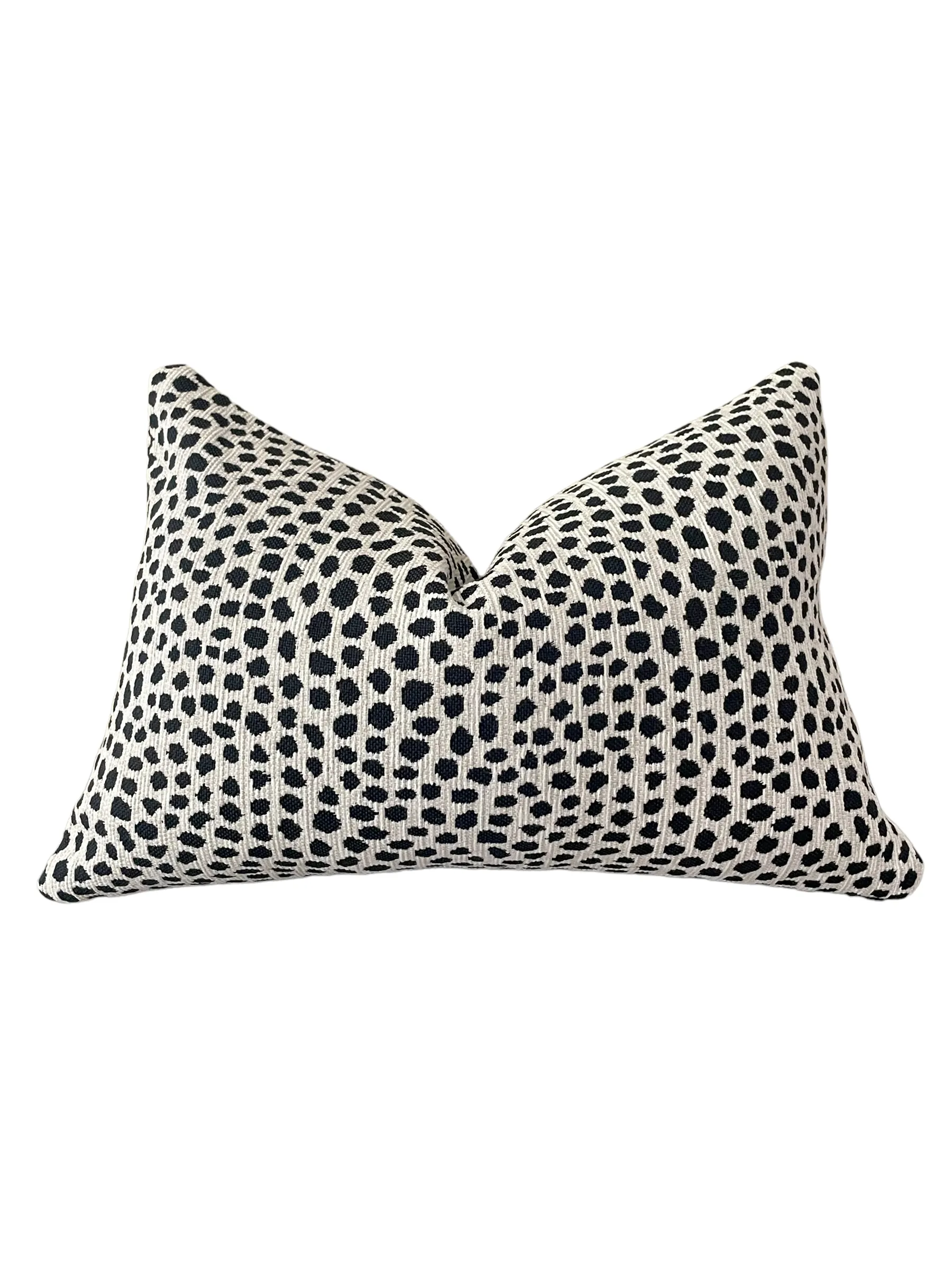 Dalmatian Spots Outdoor Pillow Cover / Dotted Outdoor Pillow cover / Black White Patio Pillow / Porch Pillow Cover / Outdoor 12x18 18x18 20x20