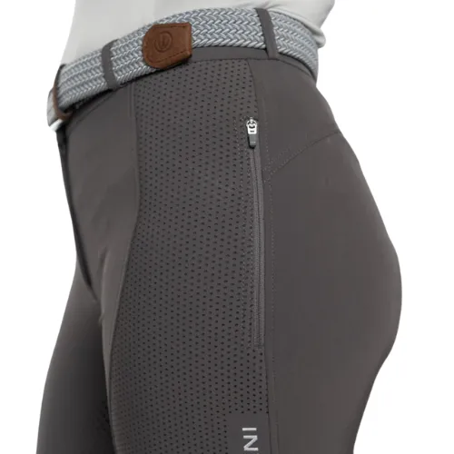 Delzani Kate SportzMax Breeches | Phone Pockets GREY