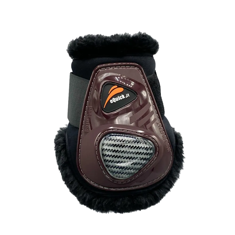 eCarbon Shock Rear Velcro Fluffy Boots by eQuick