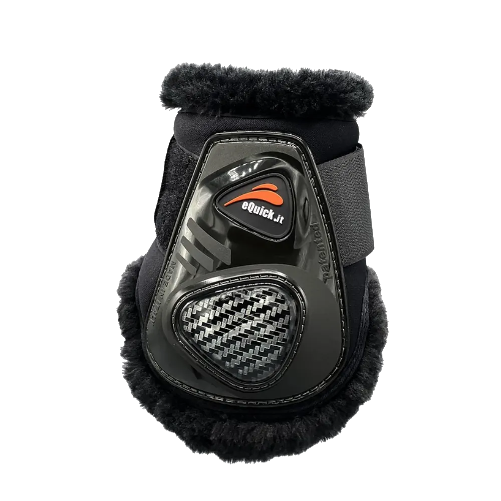 eCarbon Shock Rear Velcro Fluffy Boots by eQuick