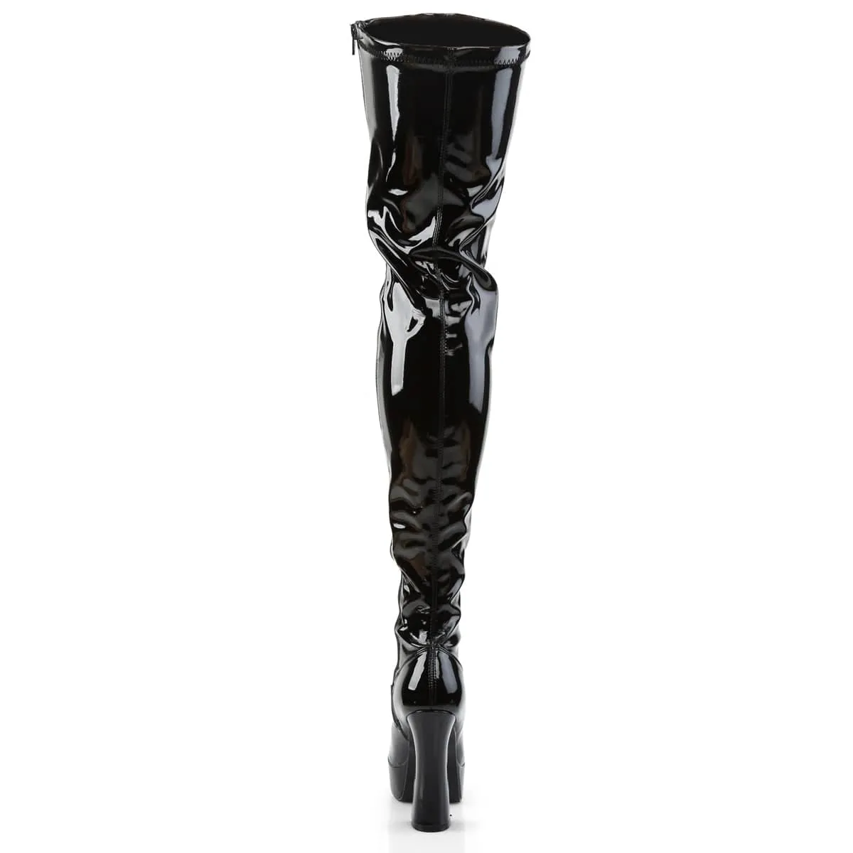 ELECTRA-3000Z Black Thigh High Boots