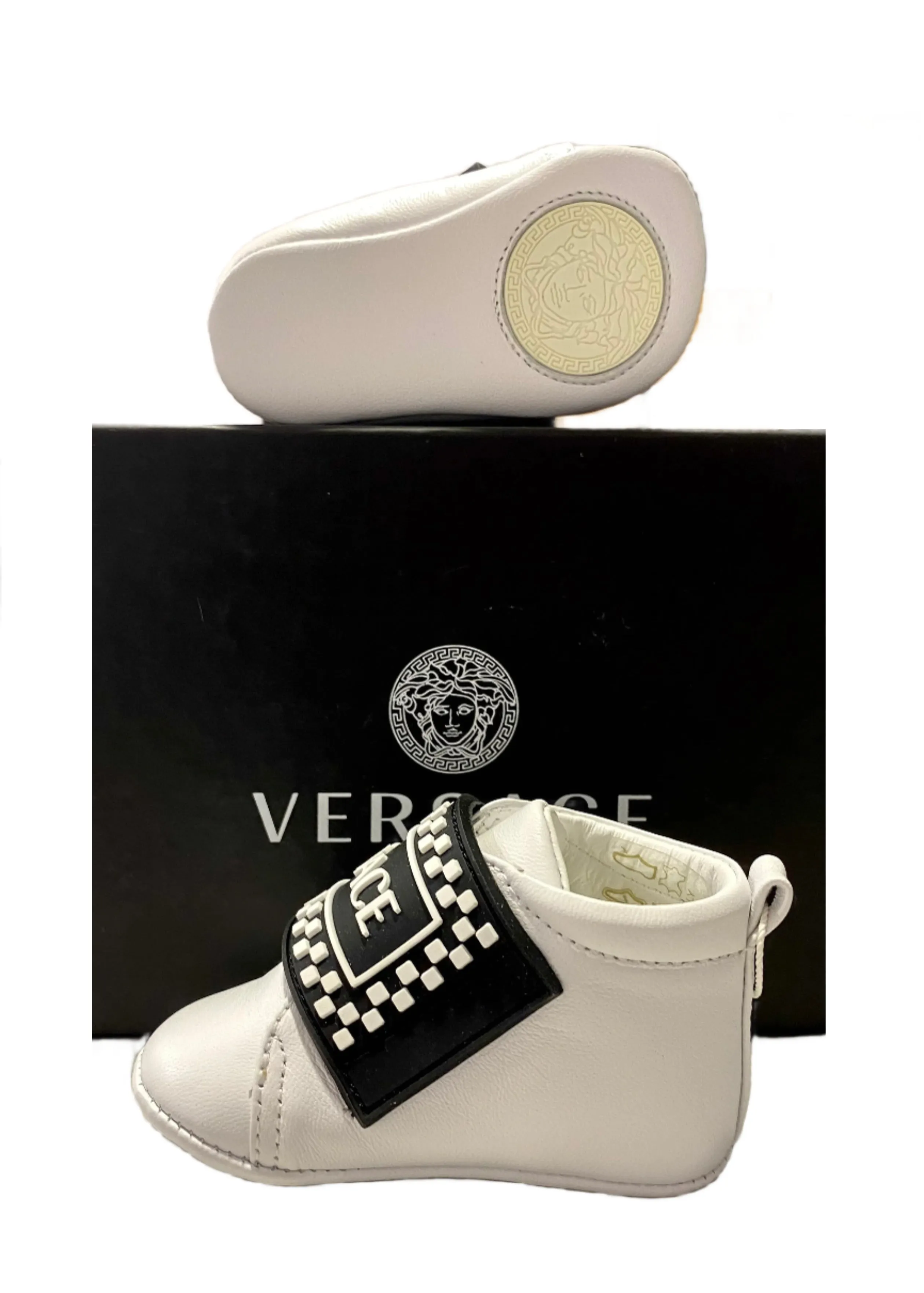 Embossed 'VERSACE' Strap Shoes