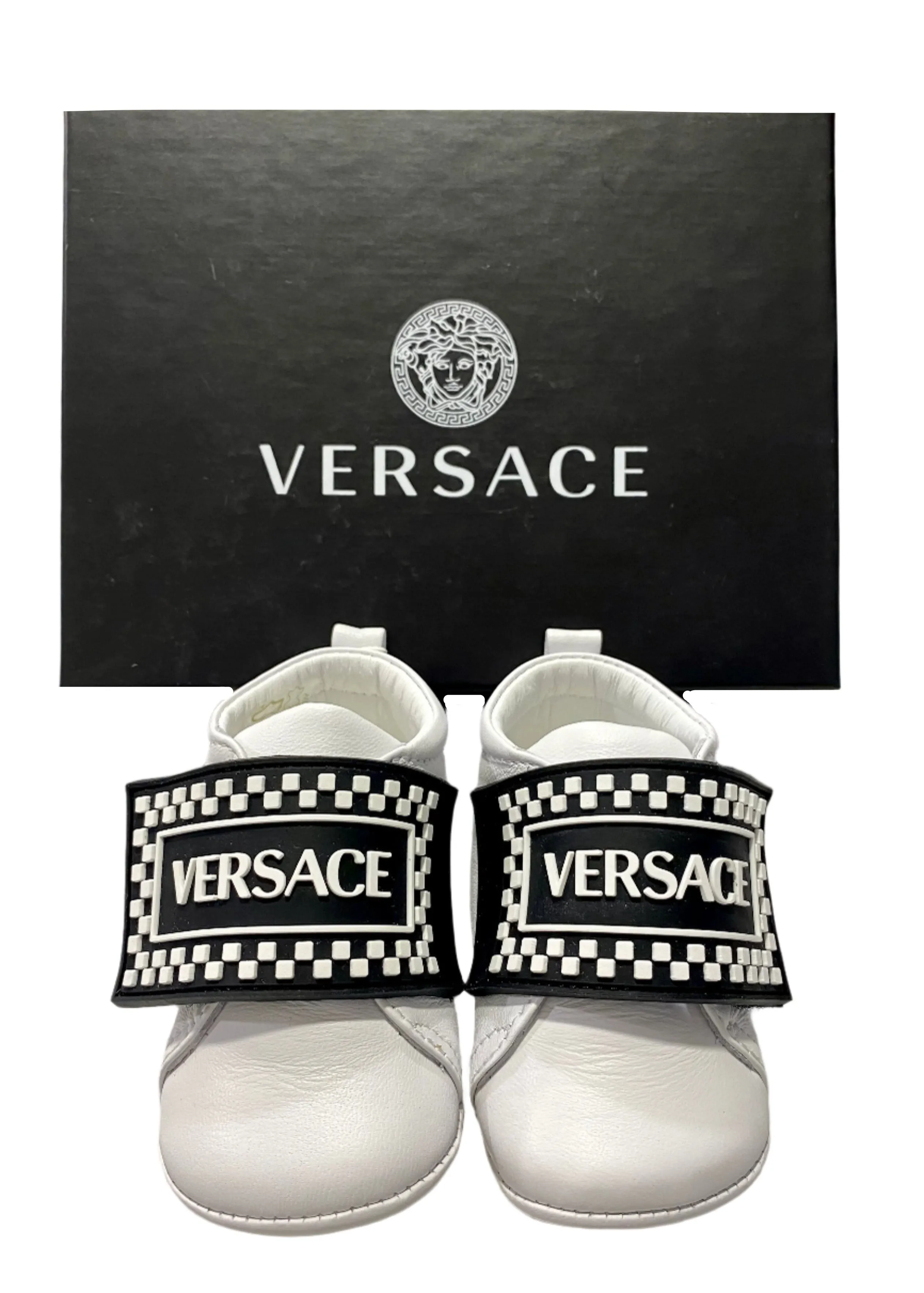 Embossed 'VERSACE' Strap Shoes