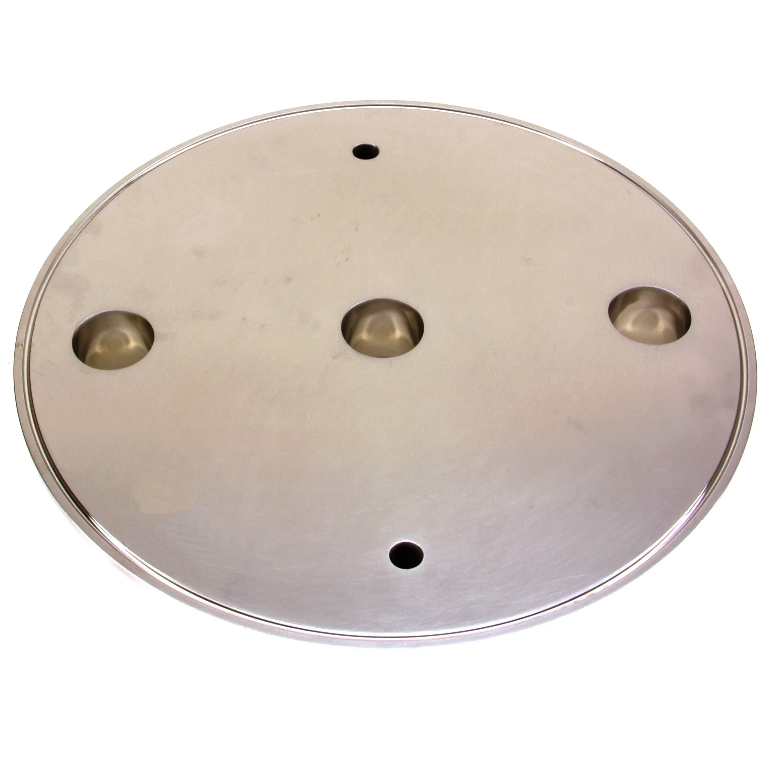 Extraction Flat Lid w/ 12" x 1.5" Tri Clamp, 2 x 1/4" NPT female, 2 x 2" Sight Glass