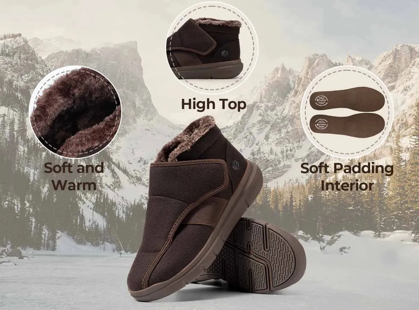 FitVille Damen EasyTop Diabetiker Winterstiefel V1