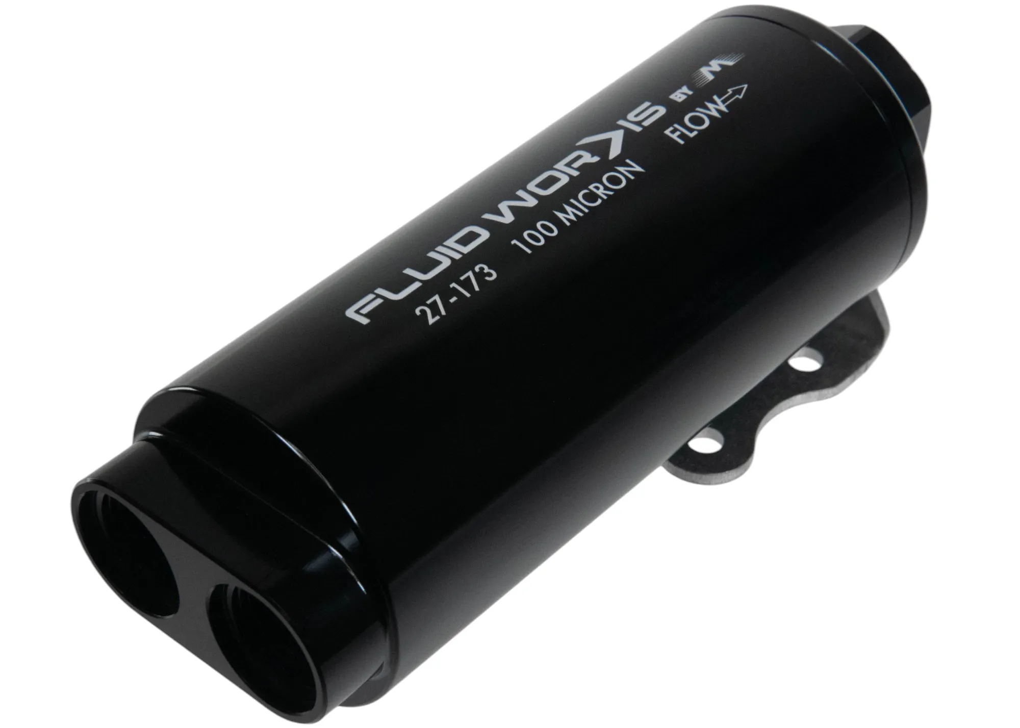 Fluidworks Pre Fuel Filter w/ Mount (100 Micron) Dual 10ORB Inlet