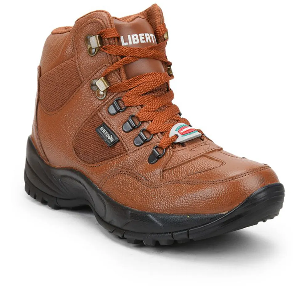 Freedom By Liberty Mens SHAURYA Defence Lacing Tan Trekking Boots