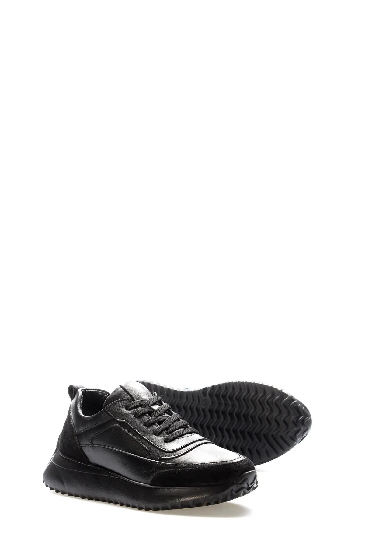 FST Genuine Leather Women's Casual Shoes 136ZA903 Black - Eschweiler