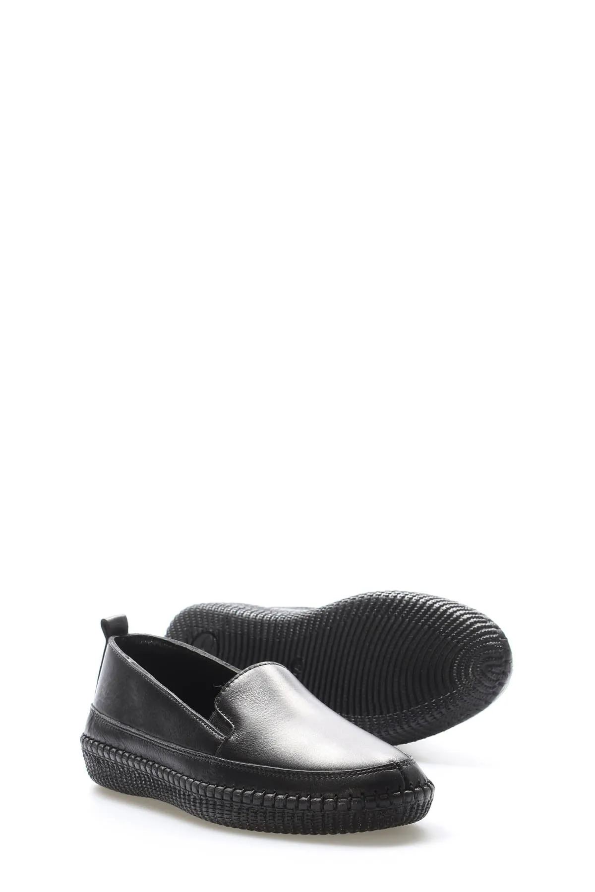 FST Genuine Leather Women's Casual Shoes 164ZA7010 Black - Maroúsi